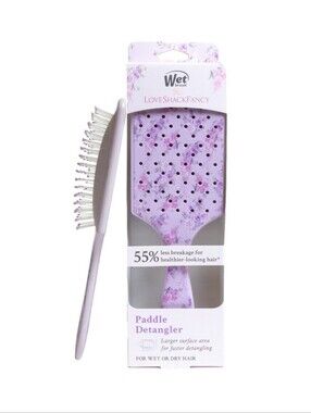 NEW Wet Brush LoveShackFancy Limited Edition Paddle Detangler Brush Hibiscus HTF